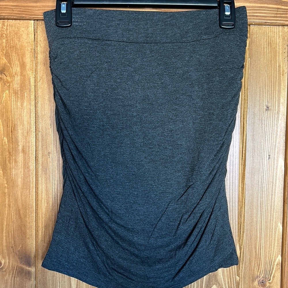 Charcoal grey bodycon skirt